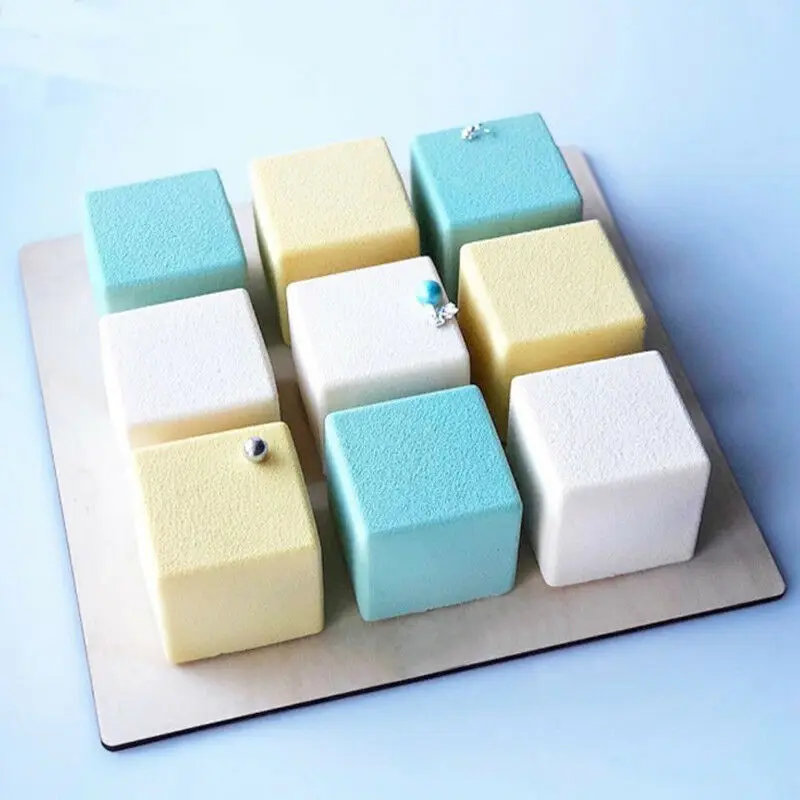 Квадратные кубические силиконовые формы для украшения тортов форма конфет