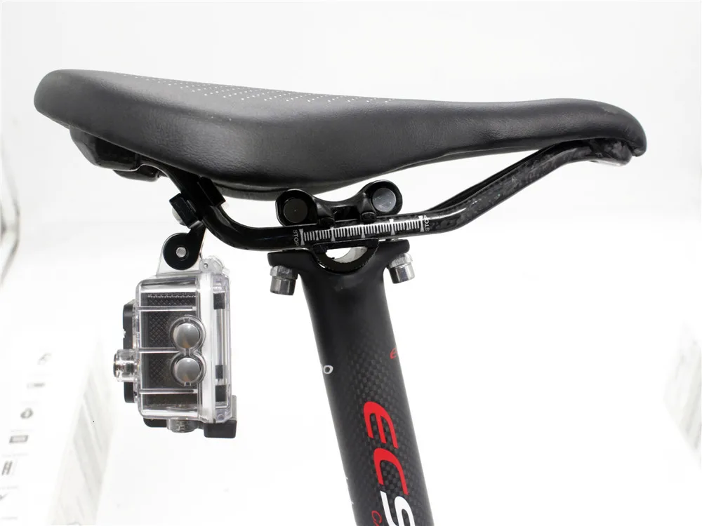 Saddle Rail Seat Mount Aluminium Stabilizer Armored From the Racing Cycle Seat Mounting Track To Gopro Hero 5 Hero4/3+/3 images - 6