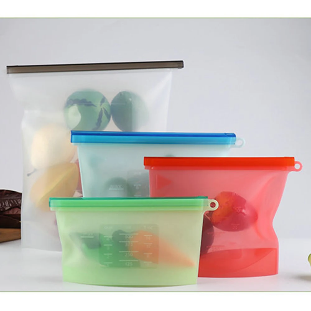 Многоразовые Пакеты для холодильника кухонные пакеты хранения пищевых