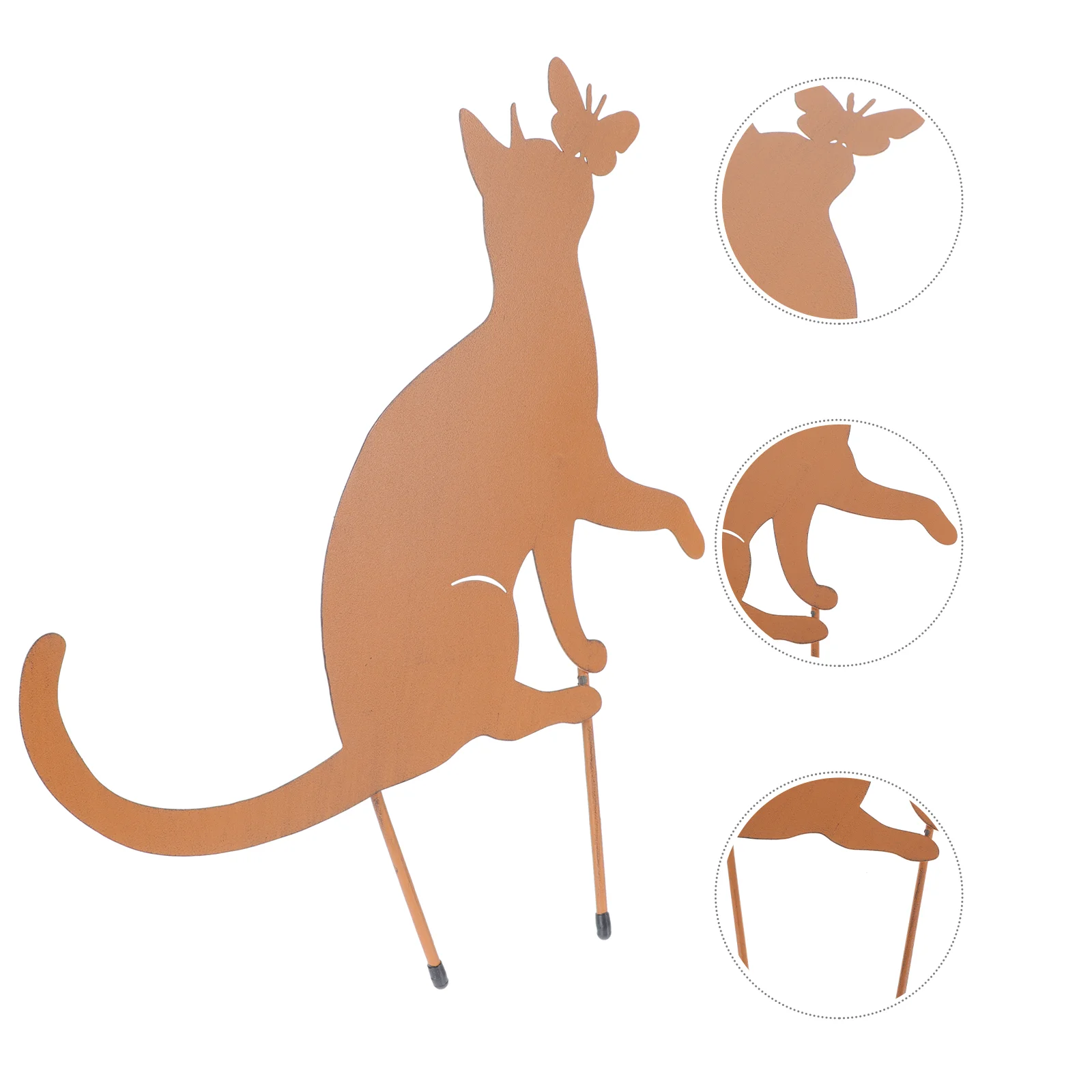 

1 шт., железная заглушка в форме животного для украшения сада