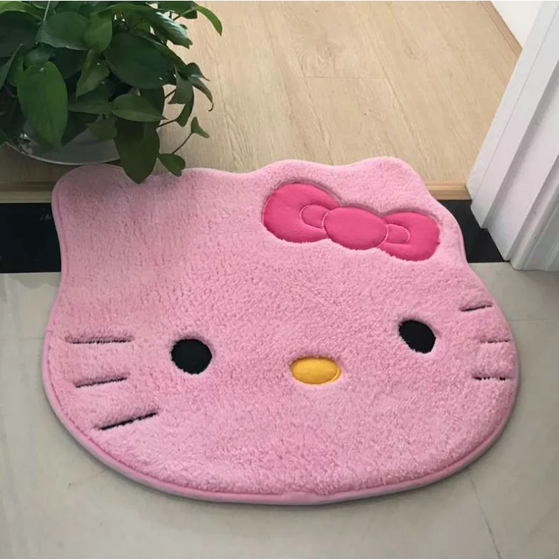 hello kitty cute cartoon creative toilet entrance toilet floor mat absorbent bathroom non slip floor mat free global shipping