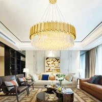 modern led crystal chandelier gold round suspension luminaire %e2%80%8ehanging light fixtures%e2%80%8e home decor living dining room bedroom