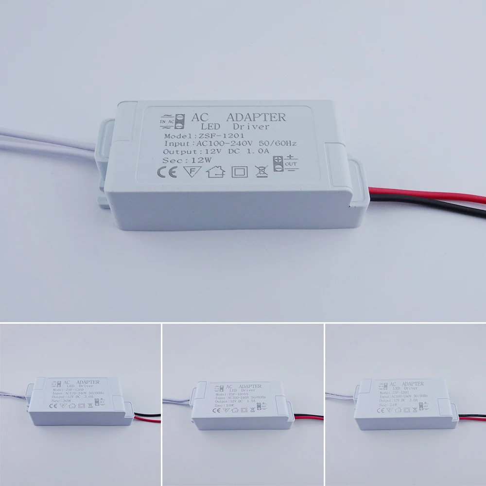 

12W~ 36W LED Driver Adapter Constant Voltage Switch Cabinet Light Power Supply