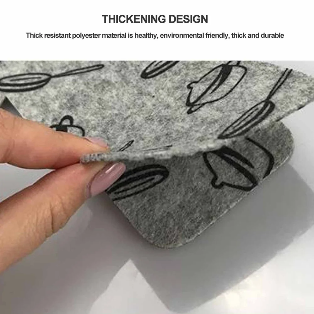 

12PCS Heat Insulation Pot Pad Pan Protectors Cookware Protector Set Anti slip Skillets Bowls Divider Pads Kitchen Cooking Tools