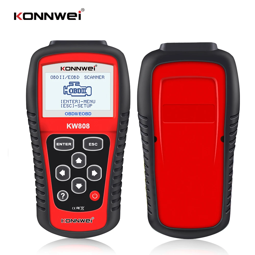 Автомобильный сканер KW808 OBD 2 автомобильный диагностический считыватель кодов