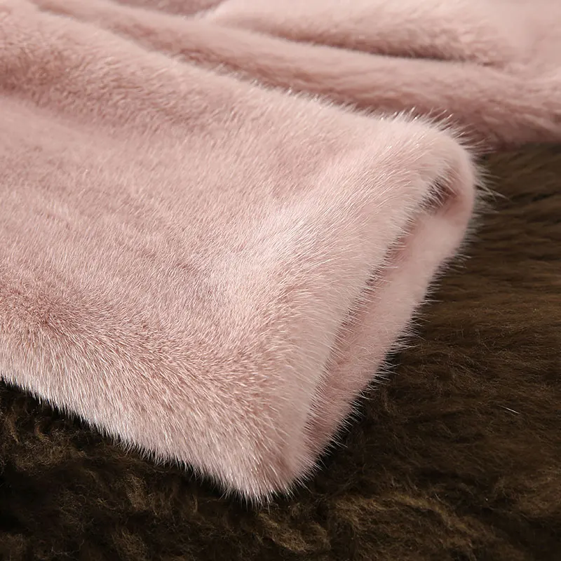 

Women fake Mink fur coat tidy fur coat middle long hair women's clothing outerwear jacket coats new suit lapel