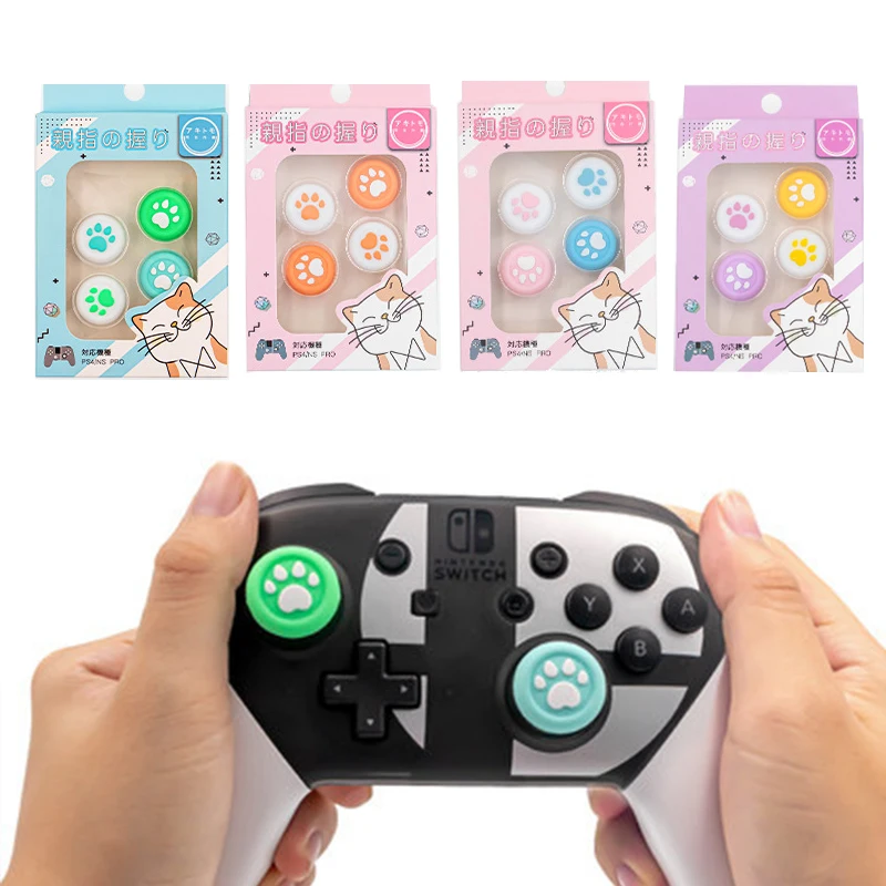 

Thumb Stick Grip Cat Paw Cap Joystick Cover for Sony Playstation Dualshock 4/3 Ps4/ps3/xbox 360 One/switch Pro Controller Case