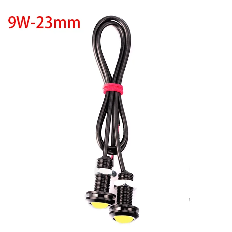 

LED Eagle Eye Light Car Fog DRL 10pcs / lot 9W 18 23mm 12V DC White Backup Parking Signal