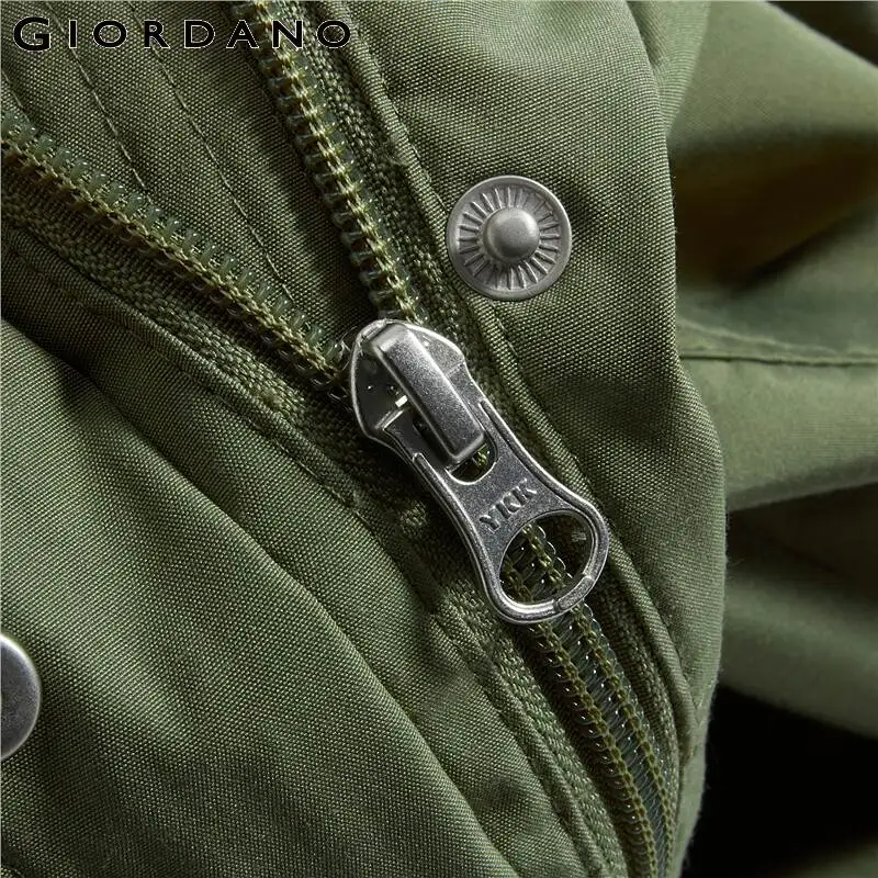 

Giordano Women Jackets Loose Hood With Drawstring Jacket Soild Zip Front Flap Pockets Thin Casual Chaqueta Mujer 05370085