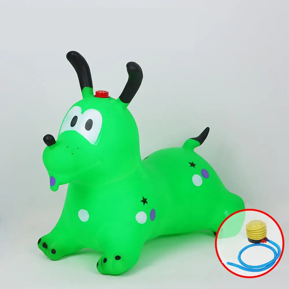 music soaring dog Детская надувная игрушка для верховой езды, уличная детская утолщенная езда, гарцующая лошадь, игровой домик, игрушки, рождественский подарок - Цвет: music soaring dog