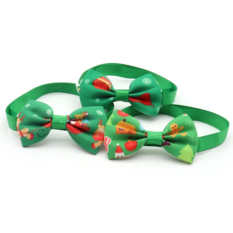50/100 шт рождественские товары для ухода за собакой праздничные Галстуки щенков и