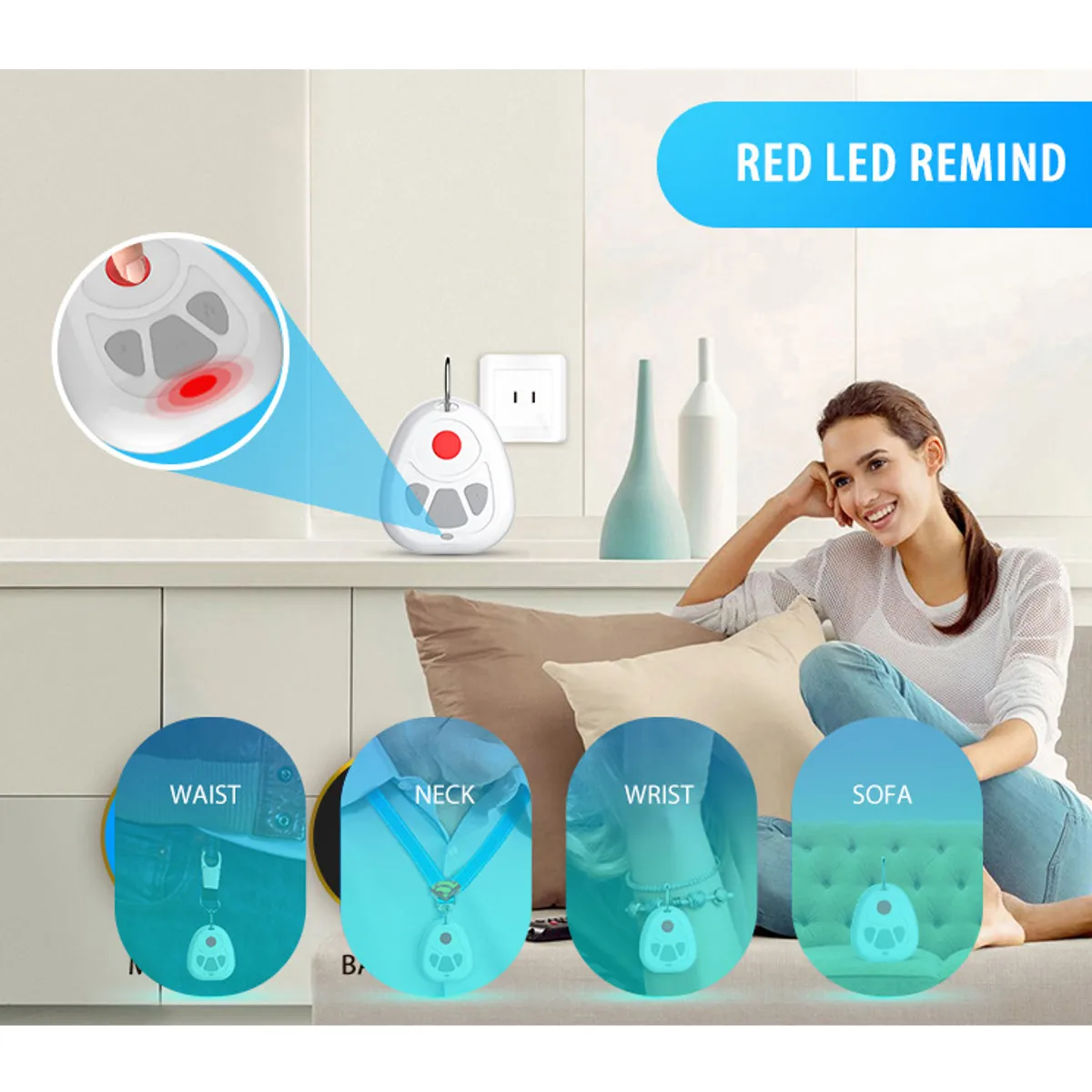 4 клавиши Z Wave Smart SOS Кнопка тревоги беспроводное устройство безопасности пульт дистанционного управления SOS кнопка аварийного вызова датчик домашней автоматизации