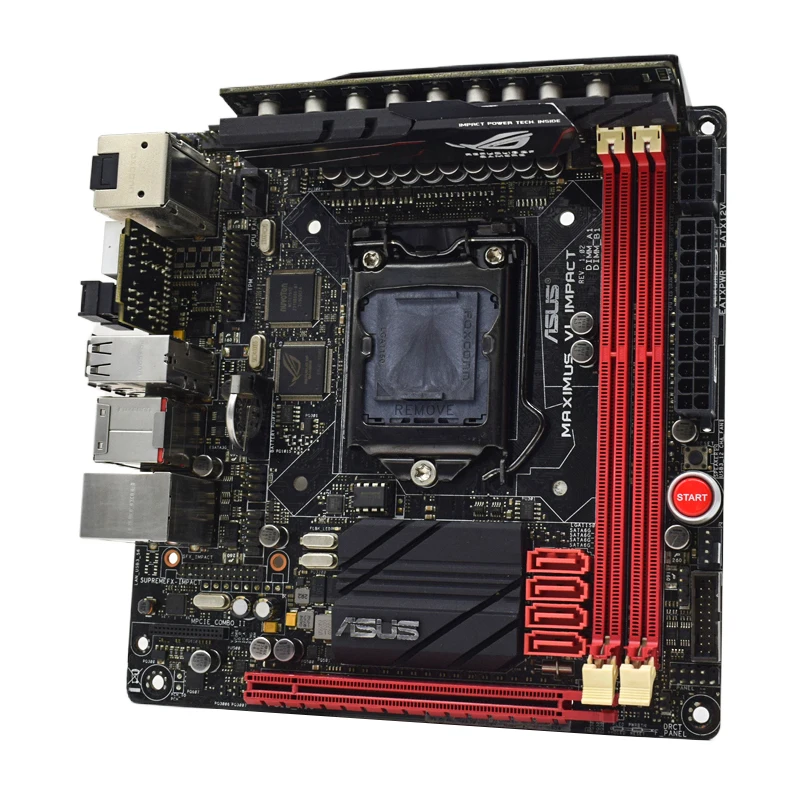 Billig Asus Maximus VI Auswirkungen Desktop Motherboard Sockel LGA 1150 I7 I5 I3 DDR3 SATA3 PCI-E 3,0 USB 3,0 VERWENDET Mini-ITX Mainboard Kit