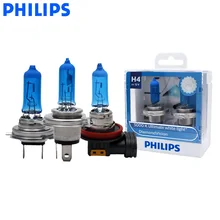 Philips Diamond Vision H1 H4 H7 H8 H11 HB3 HB4 9003 9005 9006 12 в 5000K автомобильный галогенный головной светильник, противотуманные фары, ксеноновые лампы белого света, пара