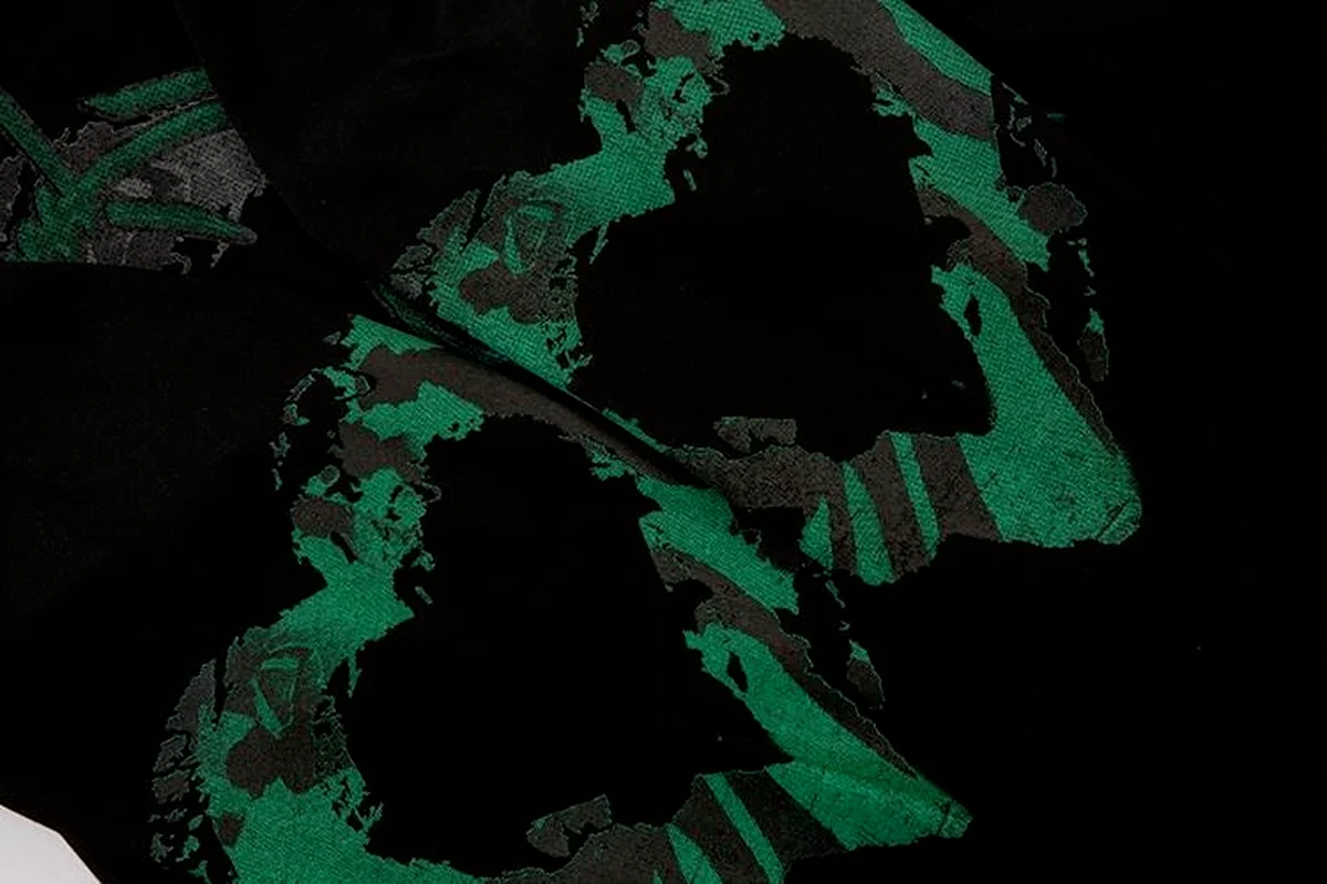 Женские футболки с длинным рукавом HOUZHOU готический панк-зеленый пуловер круглым