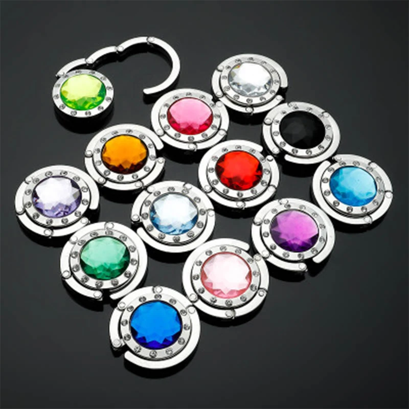 Портативный Сумки из натуральной кожи складной держатель сплавные крюки для