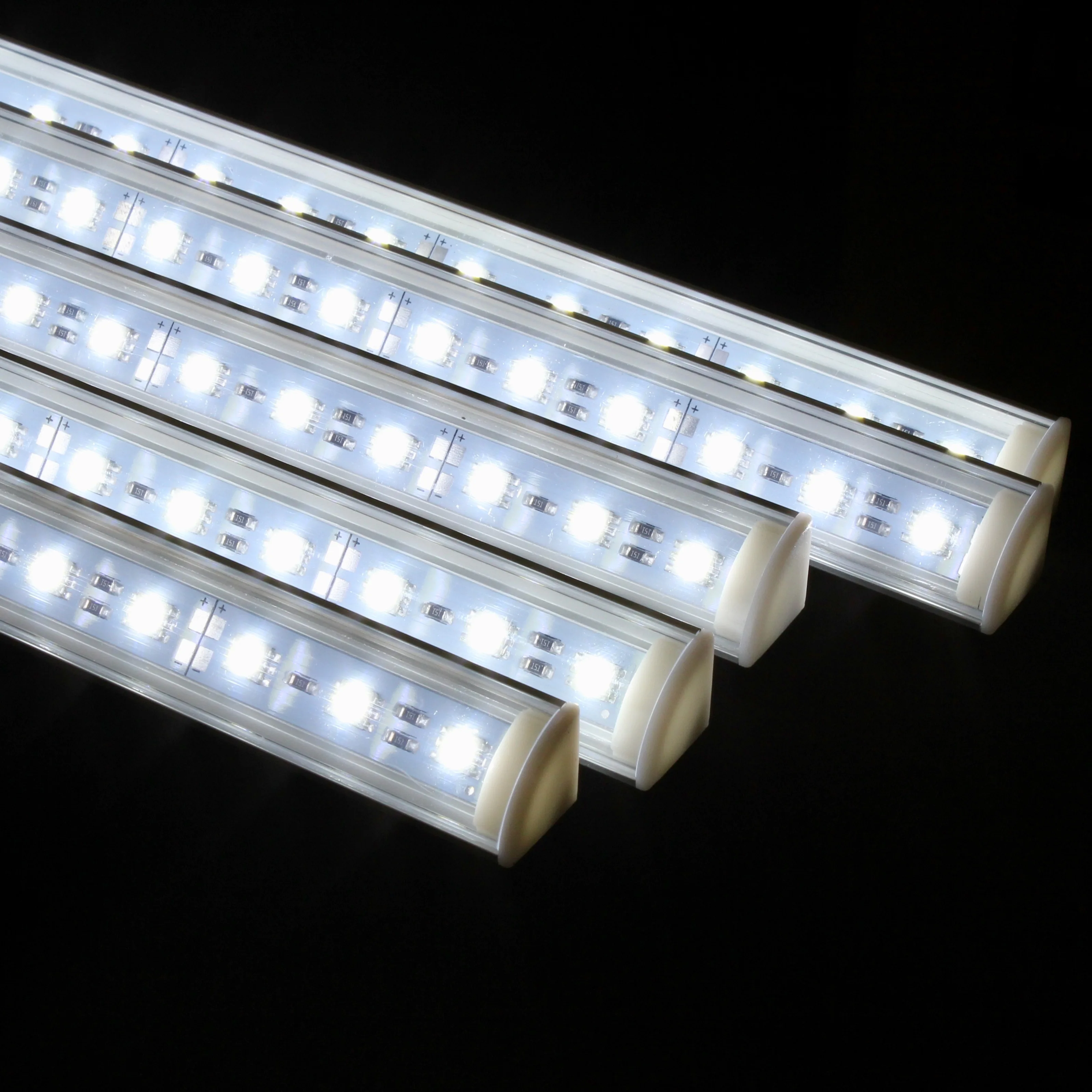 Triangle shape LED Cabinet bar light 50cm 20inch long 12W/PCS 12V DC with aluminum profile clear or milky cover | Лампы и освещение