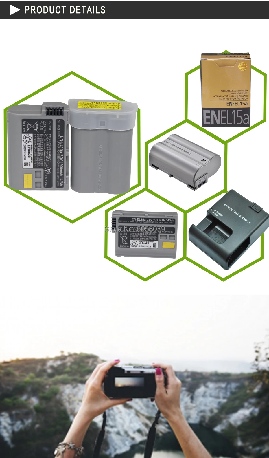 1 шт. EN-EL15A ENEL15A RU EL15A Батарея пакет для Nikon Камера D850 D7000 D600 D810 D750 D610 D7500 D7200 с MH-25A зарядное устройство