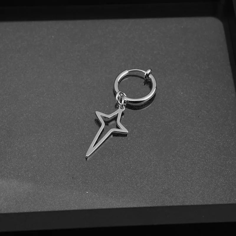 Устанавливать модные личность Круг Круглый сережки-крестики для Для мужчин