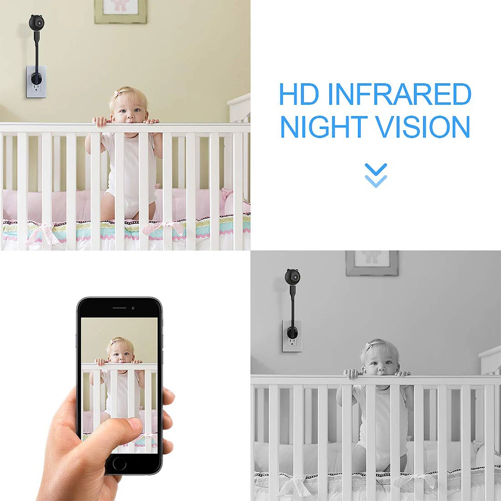 Беспроводная мини камера 2 4 ГГц Wi Fi HD 1080P|Компактные видеокамеры| |