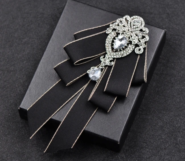 Высококачественные галстуки бабочки в британском стиле многослойные для мужчин