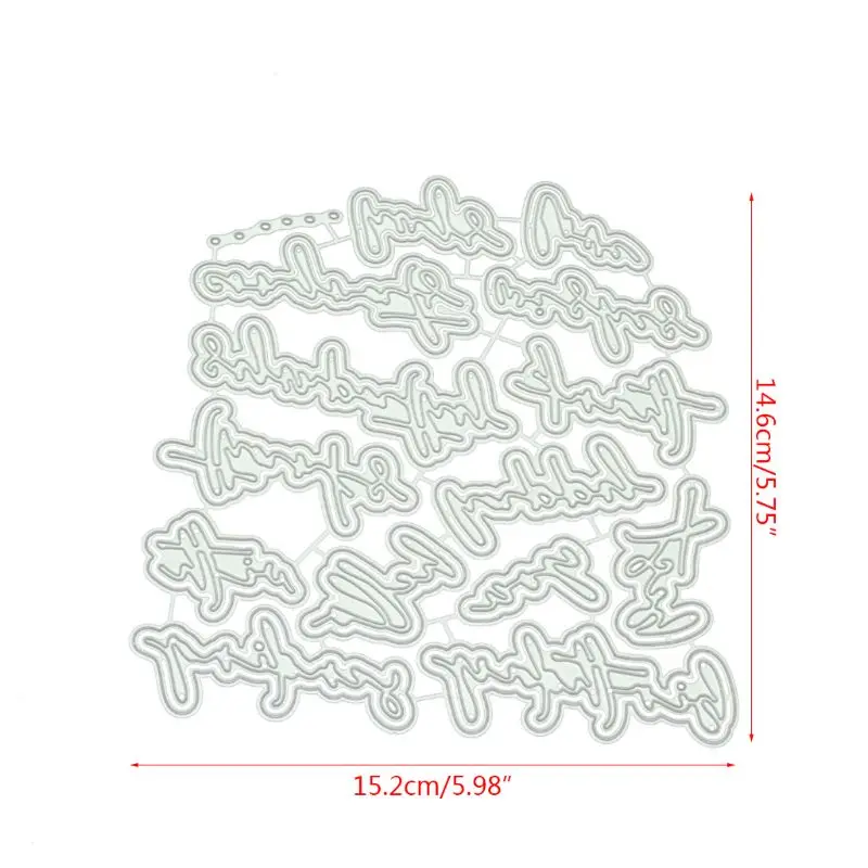 

W3JE word Metal Cutting Dies DIY Scrapbooking Paper Stamping Die Decor