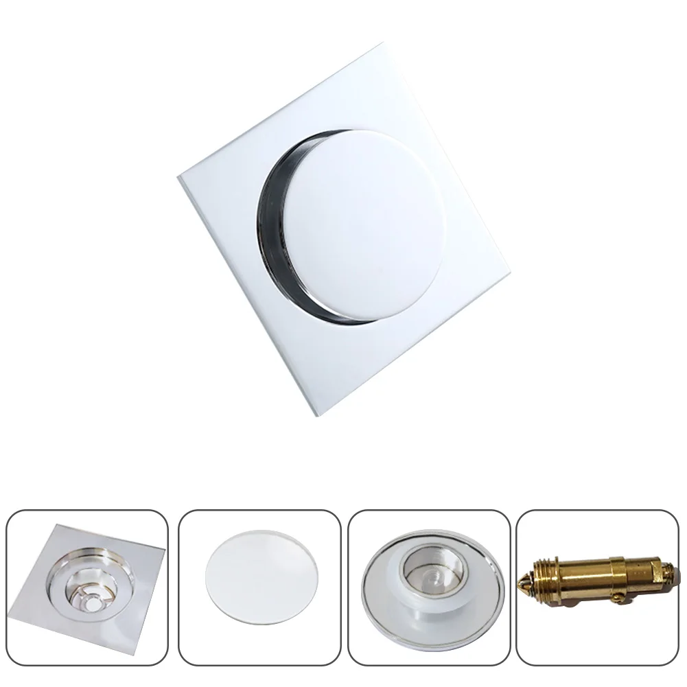 

Rustproof Brass Bounce Type Hotel Kitchen Household Square Water Toilet Cleaning Anti Odor Floor Drain Bathroom Supplies