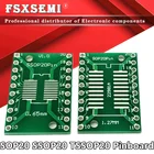 10 шт.лот SOP20 SSOP20 TSSOP20 to DIP20 Pinboard SMD To DIP Adapter 0,65 мм1,27 мм до 2,54 мм DIP Pin печатная плата
