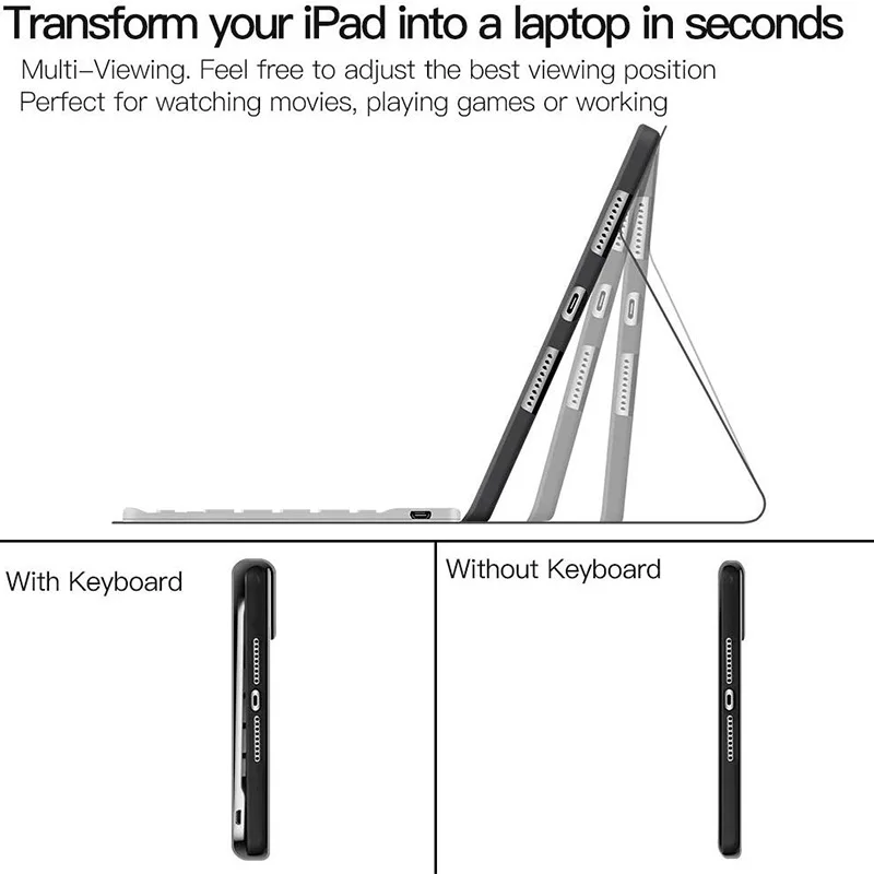 Чехол для клавиатуры iPad Mini Pro9.7 Air10.5 Pro10 Беспроводная Bluetooth клавиатура Магнитный