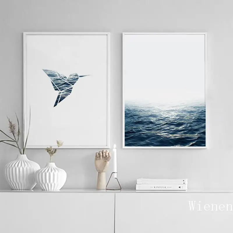 

Nordic Style Ocean Seabird Canvas Posters And Prints Wall Art Canvas Painting Wall Pictures For Living Room Nordic Decoration