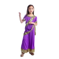 halloween cosplay costume indian saree party india sari dress bollywood girls traditional indian clothes for kids children