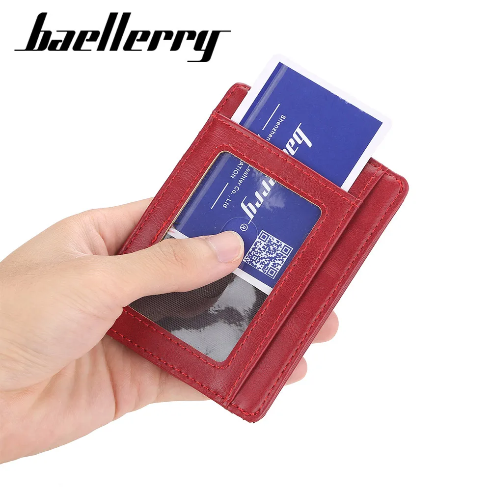 

Мужская Обложка для кредитных карт, короткий Матовый кожаный ультратонкий прозрачный кошелек в минималистическом стиле, с отделением для п...