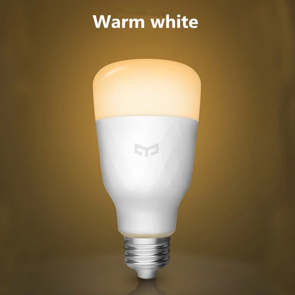 1pcs white bulb Xiao mi Yeelight лампа, умный светодиодный светильник, цветная, 800лм, wifi лампа для настольной лампы, спальни, 10 Вт, E27, RGB лампа для mi Home APP - Цвет: 1pcs white bulb