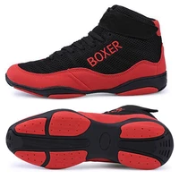 new professional boxing shoes men big size 35 47 light weight wrestling shoes men high quality breathable boxing sneakers male