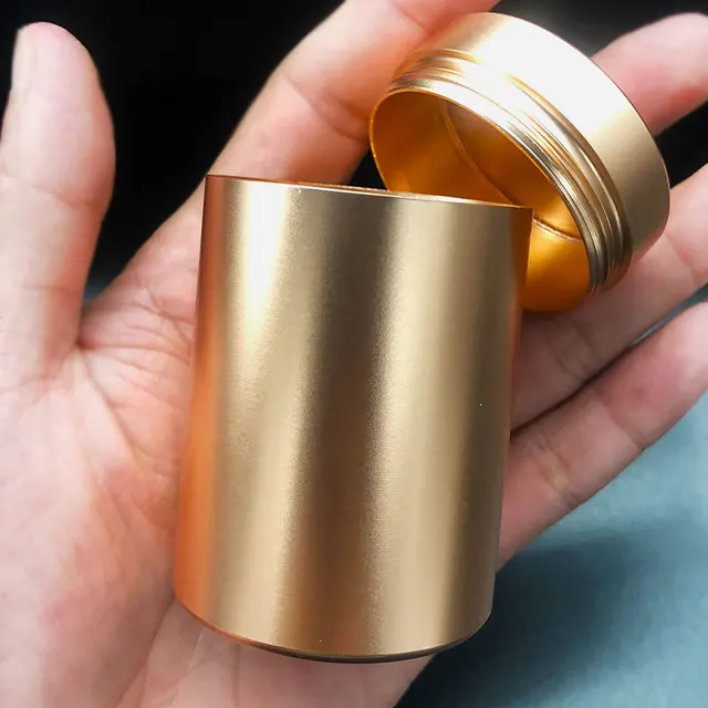 Travel Metal containers for storage tobacoo portable Jars for spices smell Proof cans for loose Sugar bowl Smoking Accessories