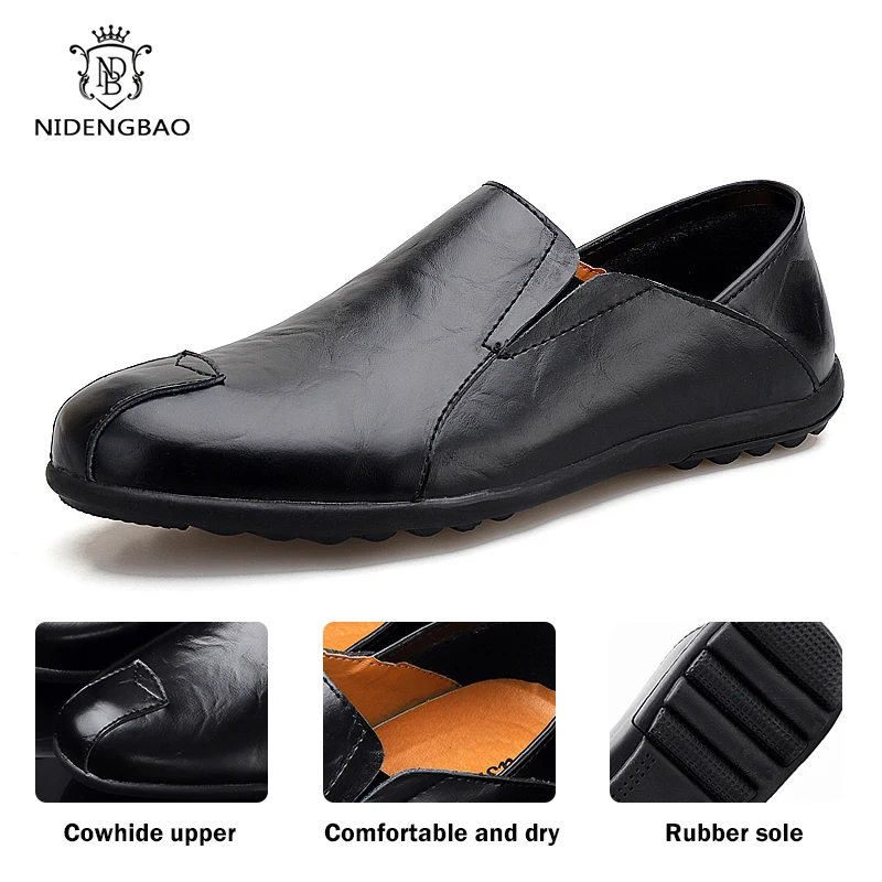 Мужские лоферы Весенняя модная топ-обувь мужские мокасины мягкая мужская обувь