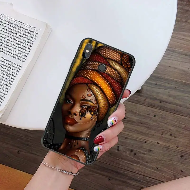 

art african black girl melanin Phone Case For Xiaomi Redmi 7 9t 9se k20 mi8 max3 lite 9 note 8 9s 10 pro Soft Silicone