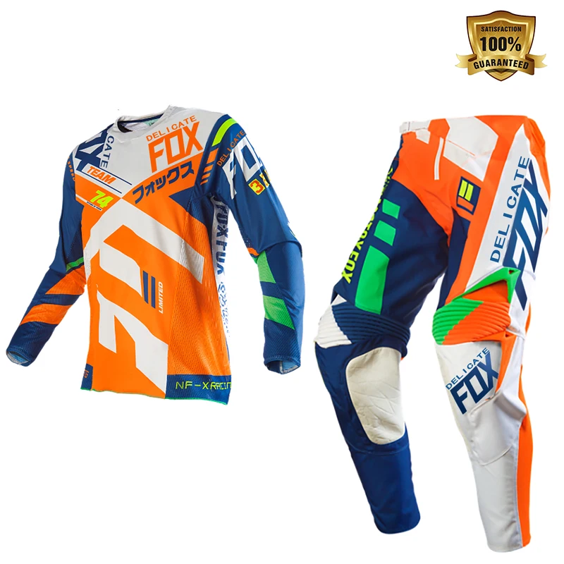 

Delicate Fox Motorcycle 360 Divizion Jersey Pants Mountain Bicycle Offroad Racing Suit Motocross Motorbike Mens Kits
