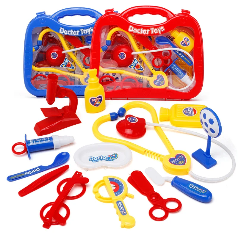 13 шт./компл. с коробкой детская игрушка врач комплект для ролевых игр портативный