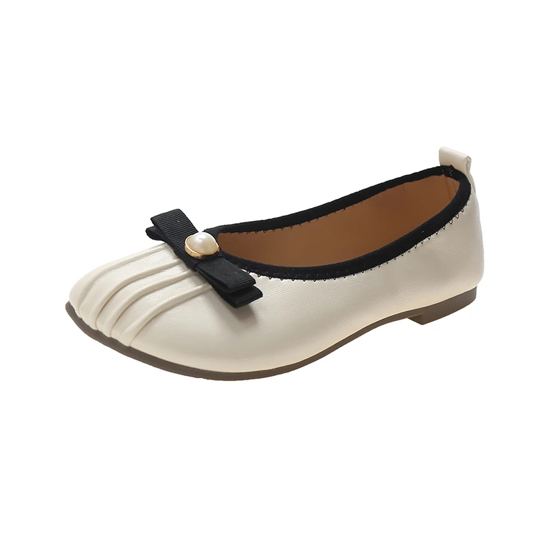

2021 Autumn Women's Shoes Flats Slip-On Mixed Colors Shallow Round Toe Fashion Concise Low Heels Flat All-match