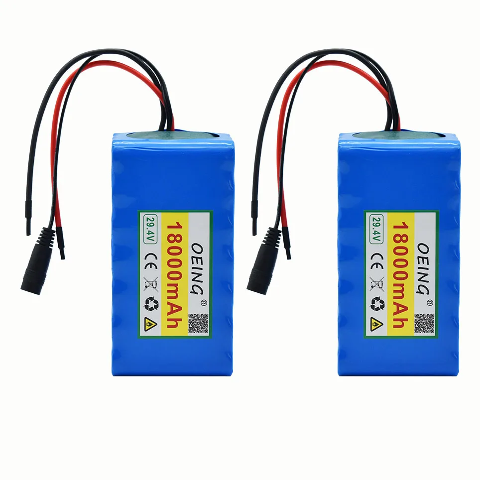 

NEWEST 7S3P 29.4V 18Ah Li-ion Battery Pack with 18AH Balanced BMS for Electric Bicycle Scooter Power Wheelchair + Charger