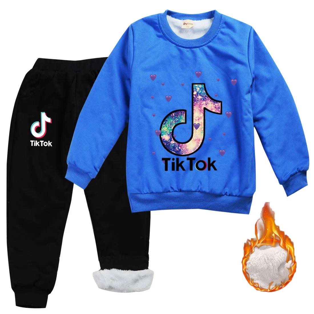 TIK TOK Winter Autumn Toddler Boys Girl Clothes Long Sleeve T-shirt Tops+Pant Outfits Set Kids Suits |