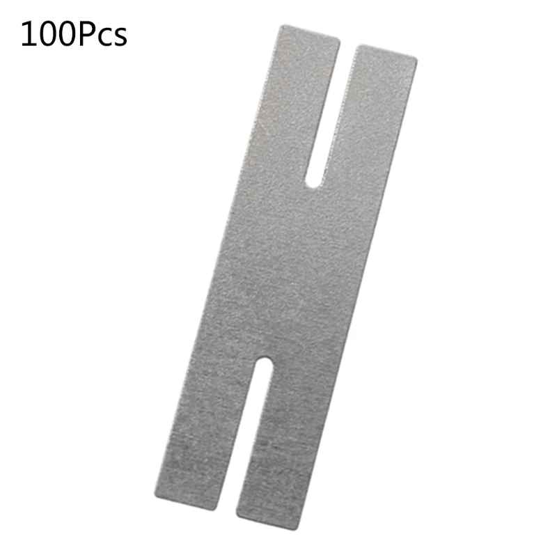

100pcs 0.15*8*28 H type Nickel Plated Steel Strap Strip Sheets for Battery 652A