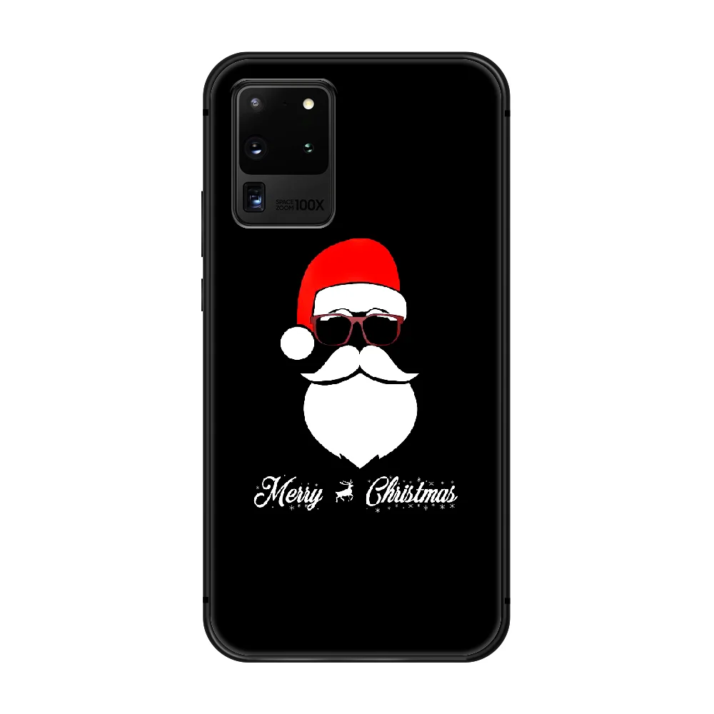 

SantaClaus Christmas Cartoons Phone Case cover hull For SamSung Galaxy S 6 7 8 9 10 20 Plus Edge E 5G Lite Ultra black funda art