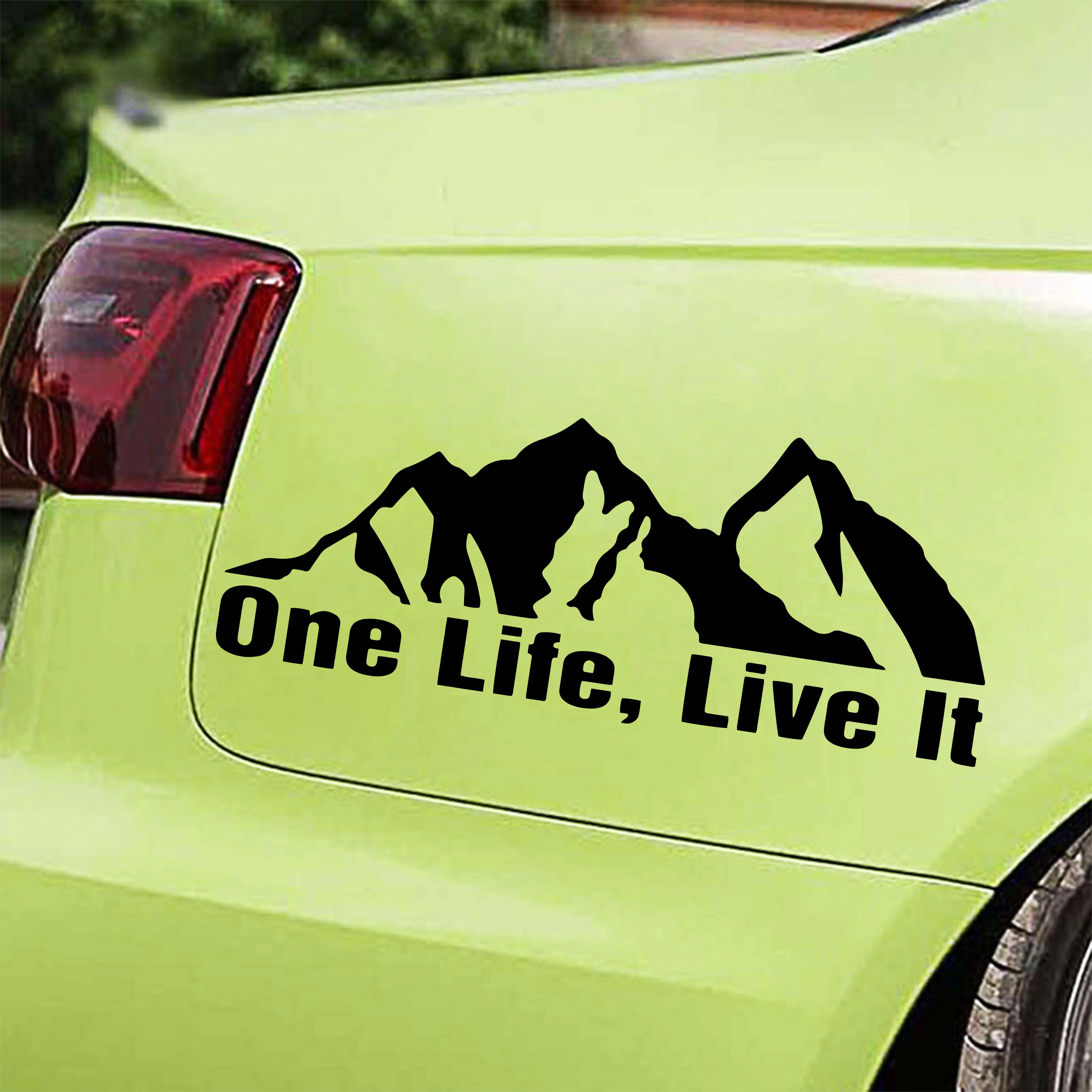 

Виниловая наклейка для окна бампера ONE LIFE LIVE IT DEFENDER 4X4 LAND ROVER JEEP