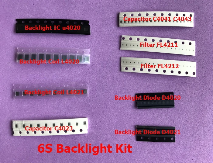 

13pcs/Set Backlight IC U4020 +Coil L4020 L4021+Diode D4020 D4021+Capacitor C4023 C4022 C4020+Filter FL4211 FL4212 FL4213 For 6s