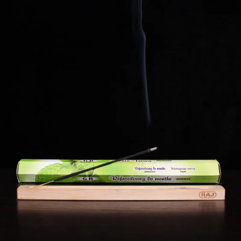 T индийская натуральная крутая Мятная палочка благовония 120 шт. палочки
