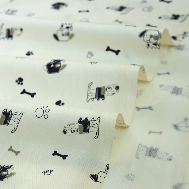 Хлопковая ткань с рисунком кошек и собак детское постельное белье декоративный