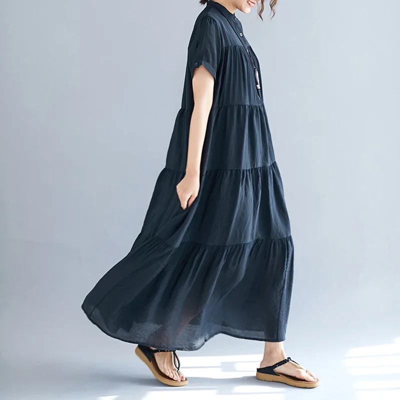 Женское платье с воротником стойкой однотонное повседневное длинное облегающее