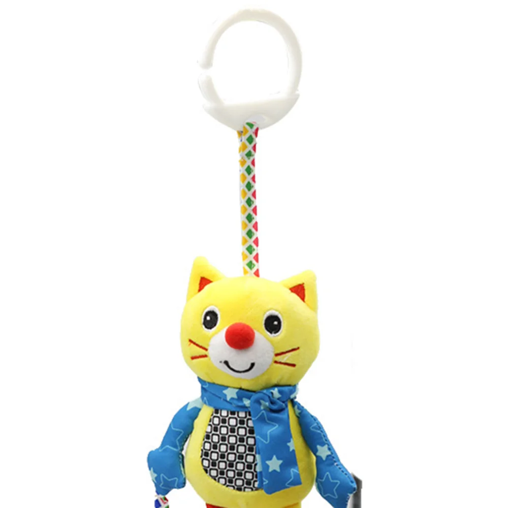 

Baby Hanging Rattle Car Crib Hanging Bell Kids Stroller Handbells Toys Infant Animal with Teethers for Toddlers Newborn